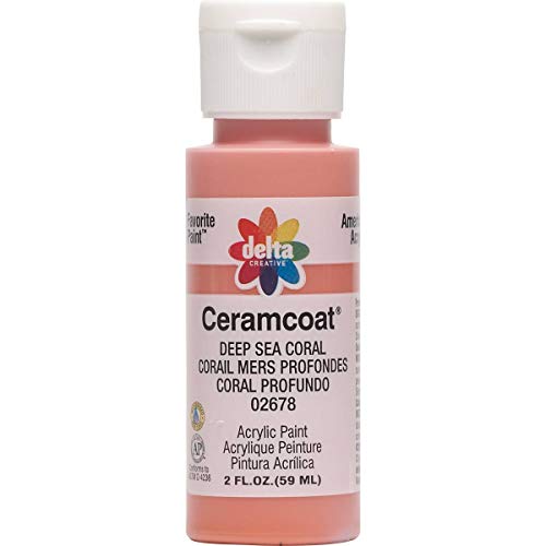 Delta Creative Ceramcoat Acrylic Paint in Assorted Colors (2 oz), 2678, Deep Sea Coral - Image 1