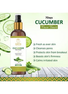 7 Days Cucumber Pore Tightening Refreshing Toner With Himalayan Waters 100Ml  - Image 4