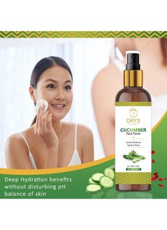 7 Days Cucumber Pore Tightening Refreshing Toner With Himalayan Waters 100Ml  - Image 3