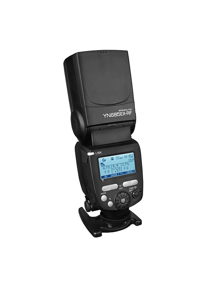 YONGNUO YN685EX-RF On-camera Flash Light Master Slave Speedlite GN60 TTL 1/8000s HSS 2s Recycle Time with 2.4G Wireless Trigger System Replacement for Sony A7 Series A6600 A6500 A6400 A99 A77  - Image 1