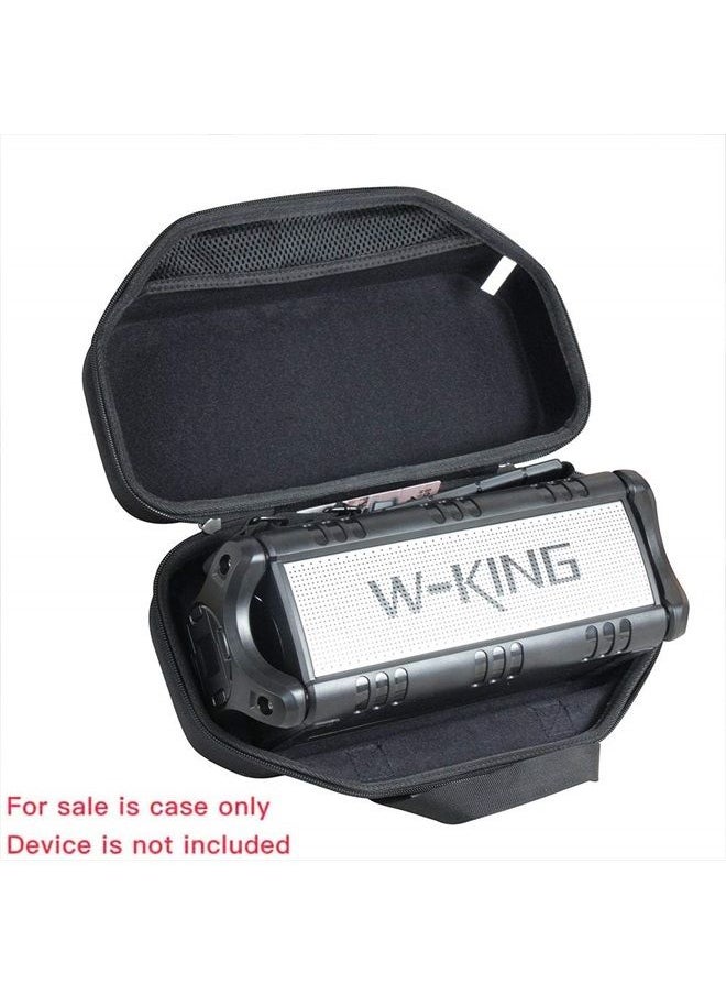 Hermitshell - Hard Travel Case for W-King 50W Wireless Bluetooth Speakers (Black) - Image 1