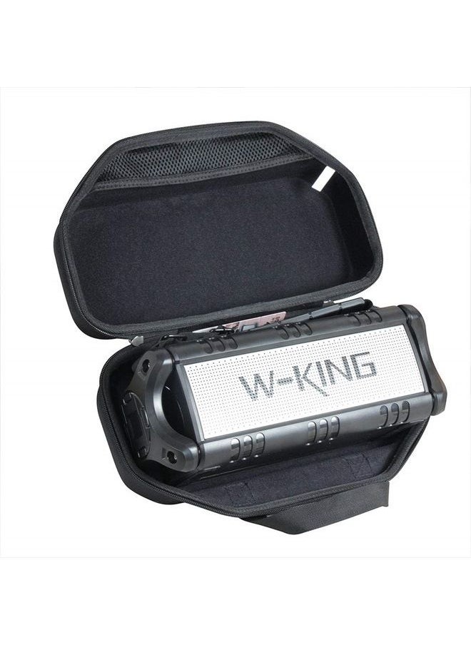 Hermitshell - Hard Travel Case for W-King 50W Wireless Bluetooth Speakers (Black) - Image 1