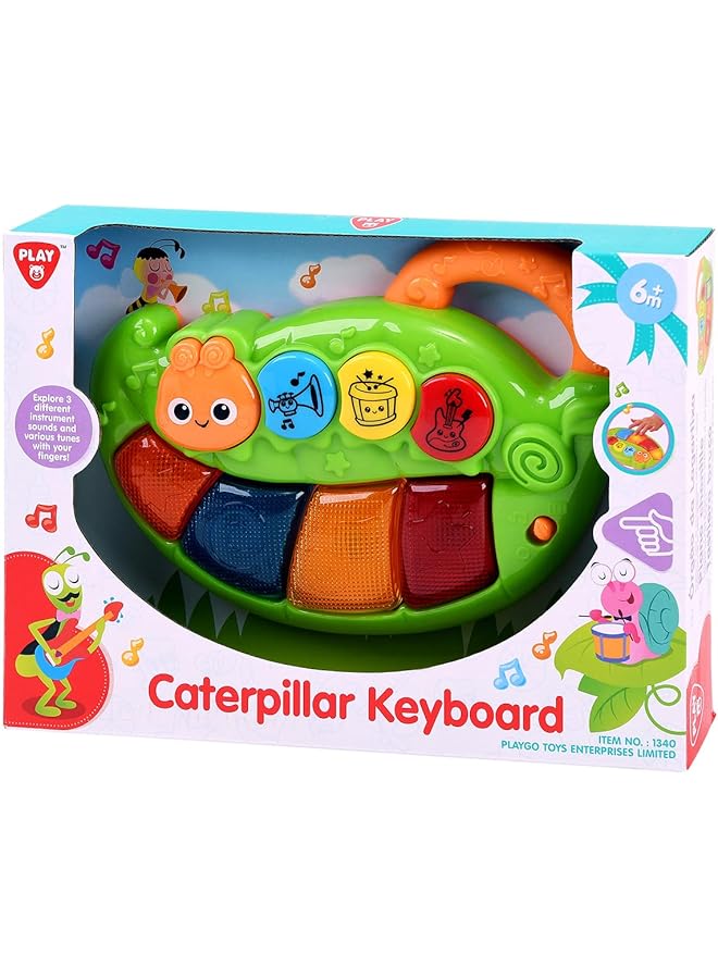 PLAYGO Infant And Toddler Play Caterpillar Keyboard Piano 