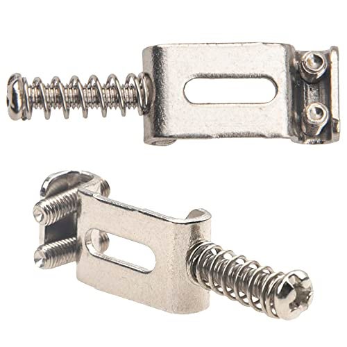 Yootones 6Pcs Yootones Vintage Style Guitar Tremolo Bridge Saddles Compatible with Fender Strat Stratocaster Electric Guitar (Silver) - Image 4