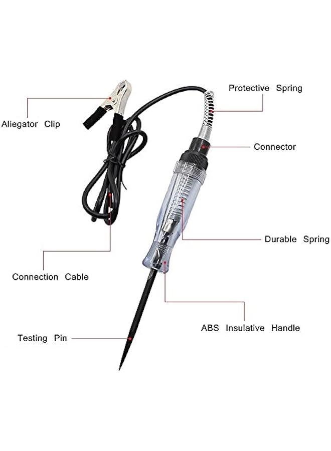 Beauenty 2 Packs Voltage Continuity & Current Tester 6V-24V,  Professional Circuit Tester with Indicator Light, Long Probe with Alligator Clip for Continuity Car Voltage, for Sedan, SUV, RV, Truck - Image 4