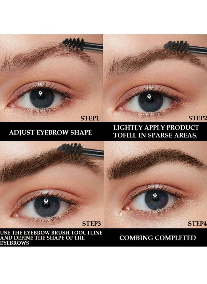 Generic - Tinted Eyebrow Gel Set - 2 Pack Waterproof & Transfer-Proof Mascara for Long-Lasting, Thickened Brows with Brush - Perfect Taupe Color for Effortless Sculpting - Image 1