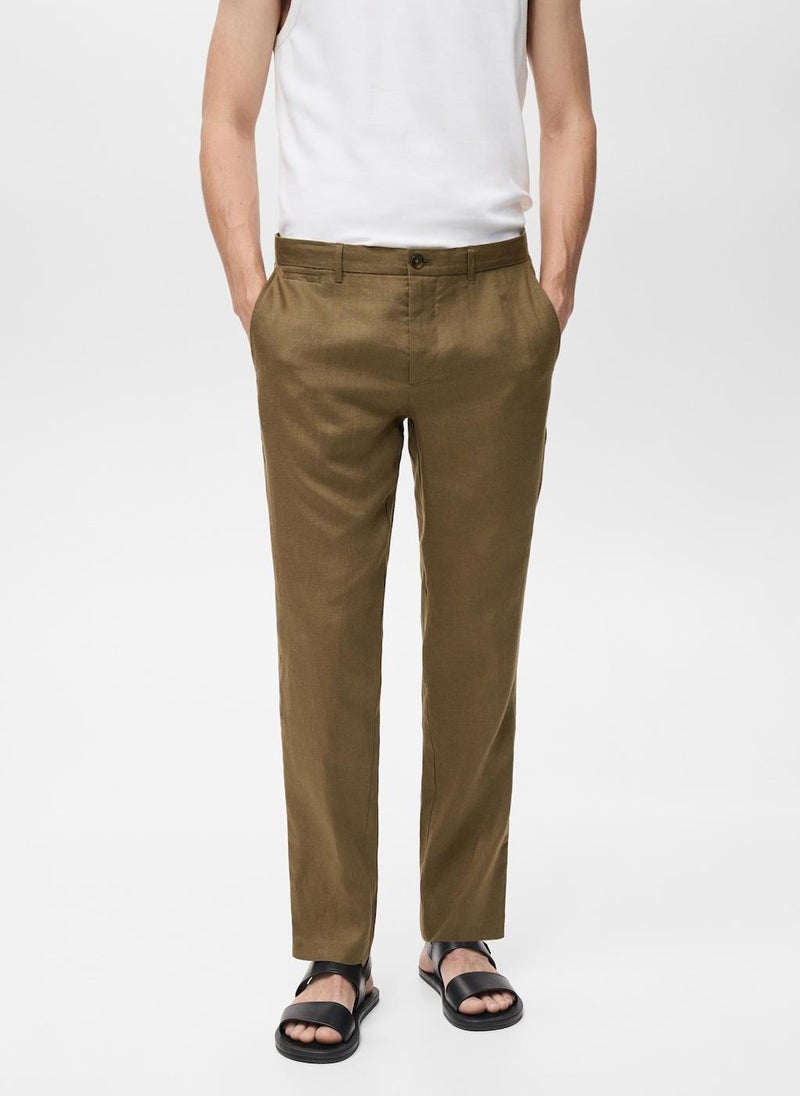 Mango Man Casual Slim-Fit Pants  - Image 1