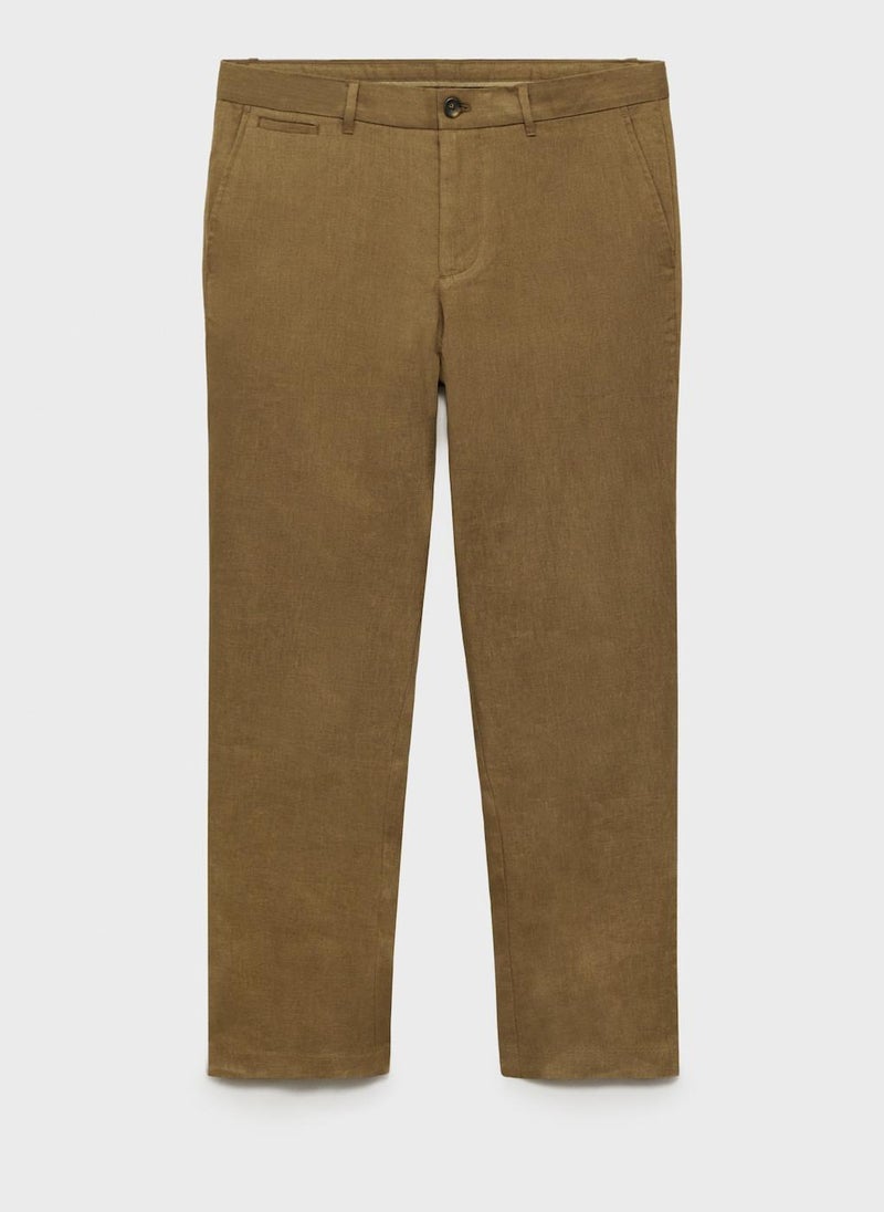 Mango Man Casual Slim-Fit Pants  - Image 5