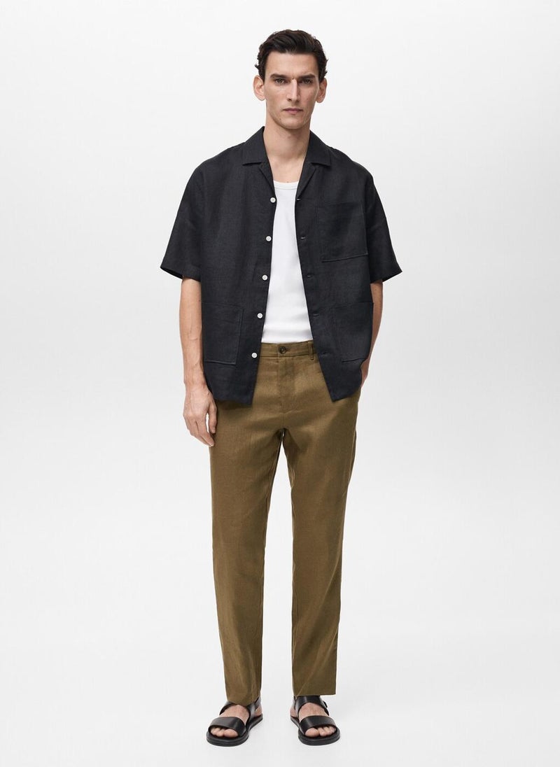 Mango Man Casual Slim-Fit Pants  - Image 4