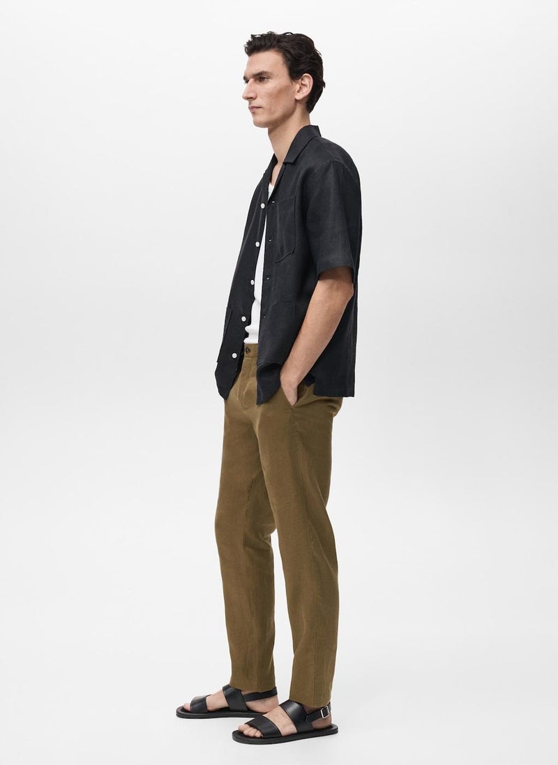 Mango Man Casual Slim-Fit Pants  - Image 3