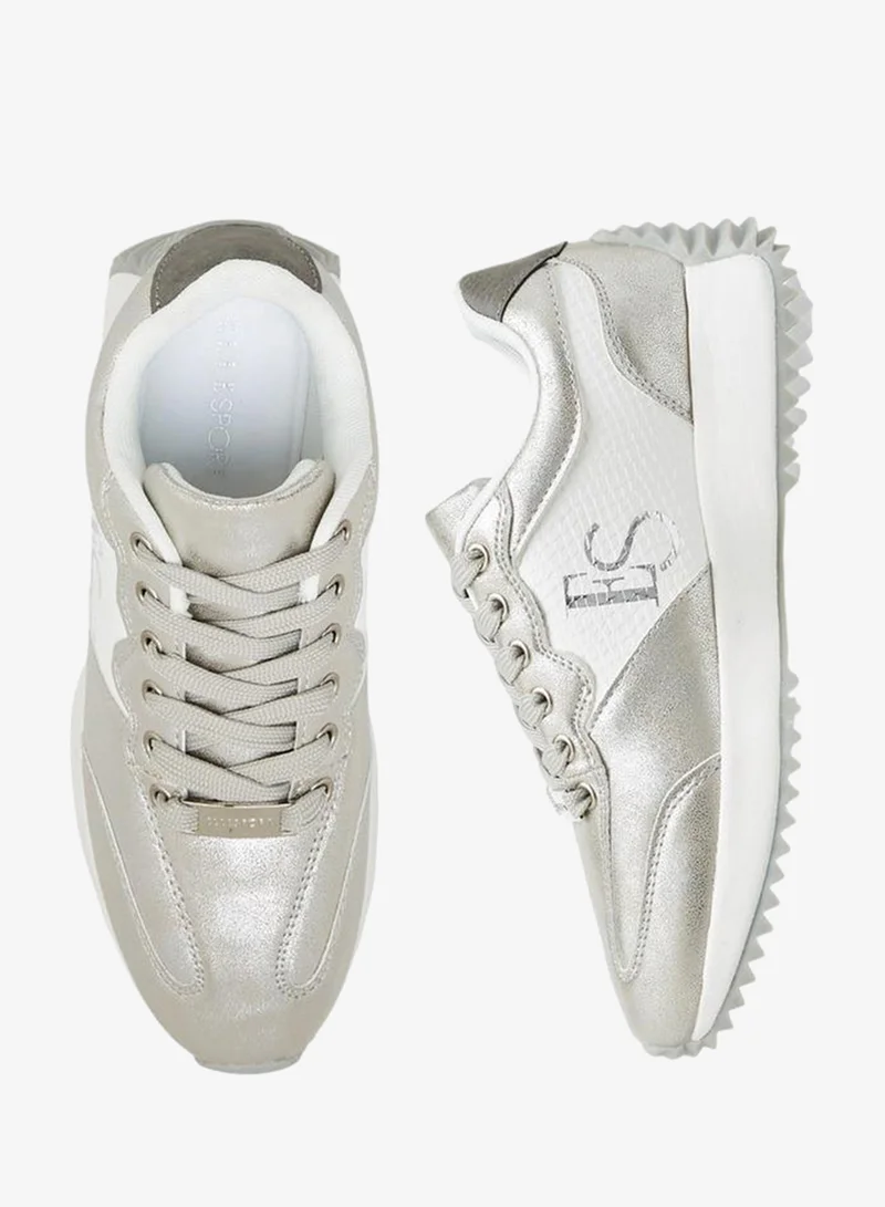 Women'S Panelled Lace-Up Sneakers