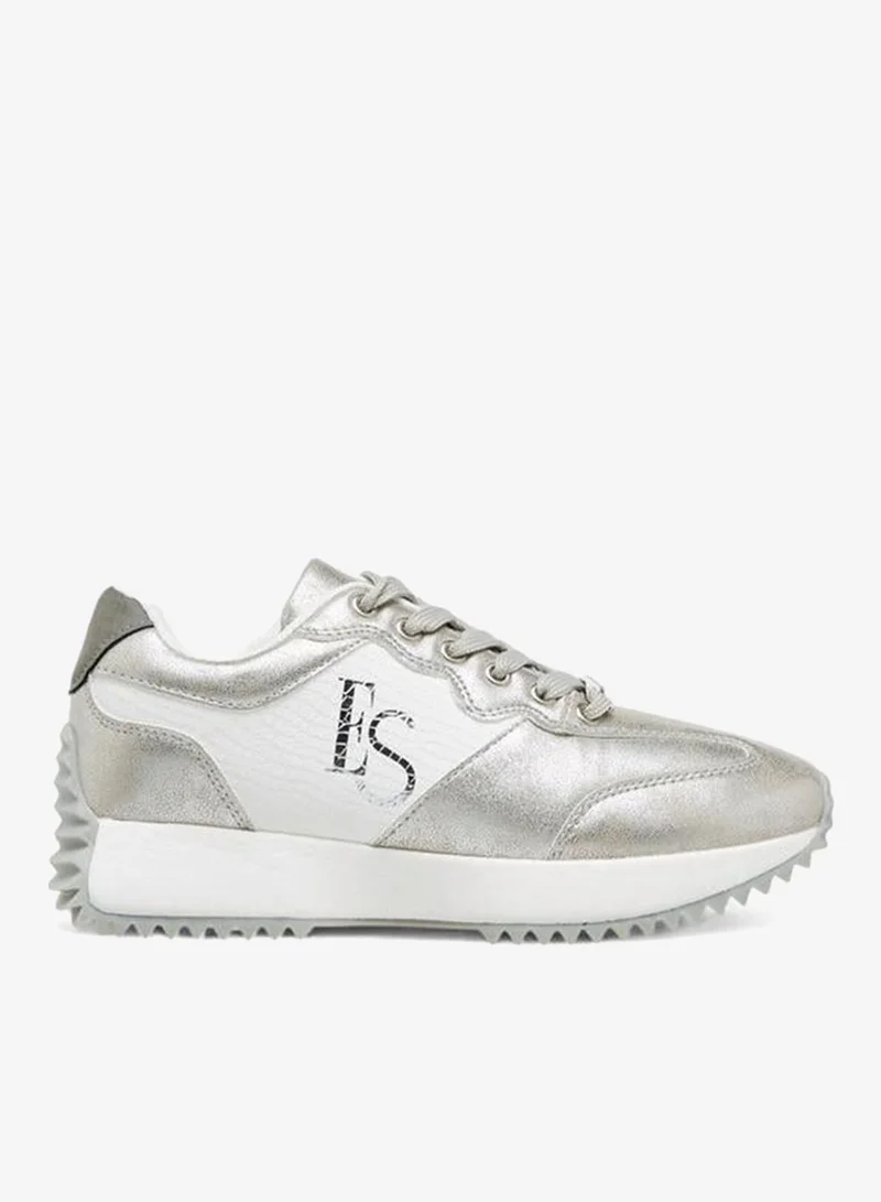 Women'S Panelled Lace-Up Sneakers
