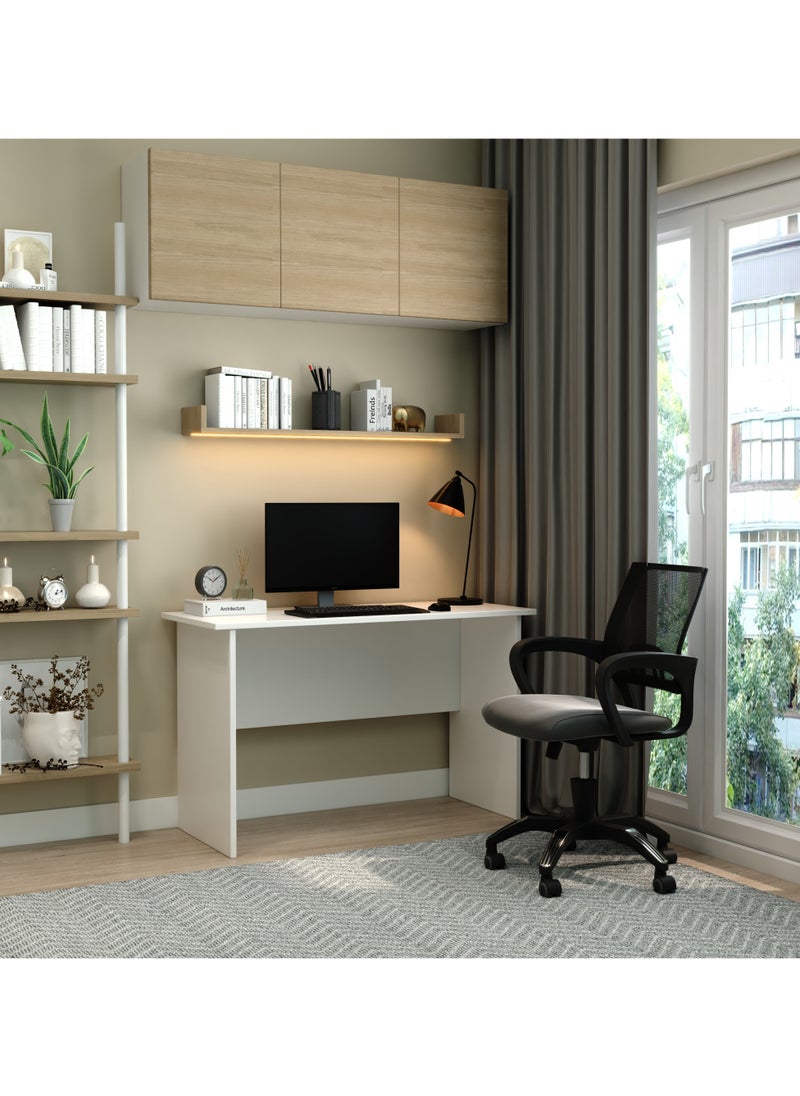 Wooden Office Desk Beige 75x120x60cm