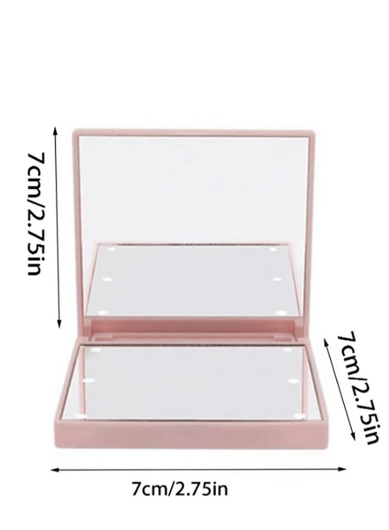 مرآة مكياج قابلة للطي بإضاءة LED – مرآة مزدوجة الجوانب للسفر مع 6 أضواء مدمجة - Image 3