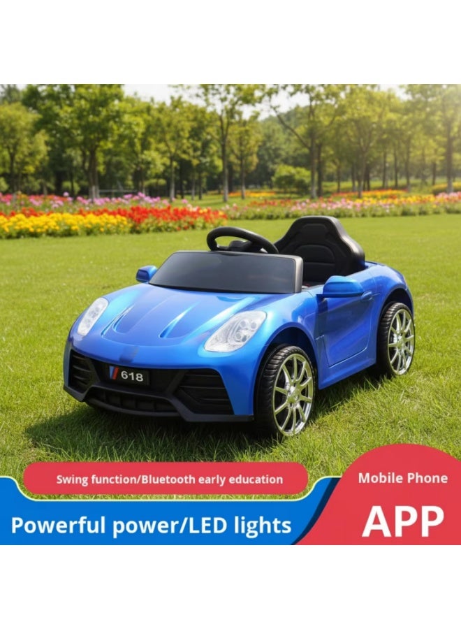 FUN MOMENT Kids Electric Car with Remote Control, LED Lights, and Music - Image 2