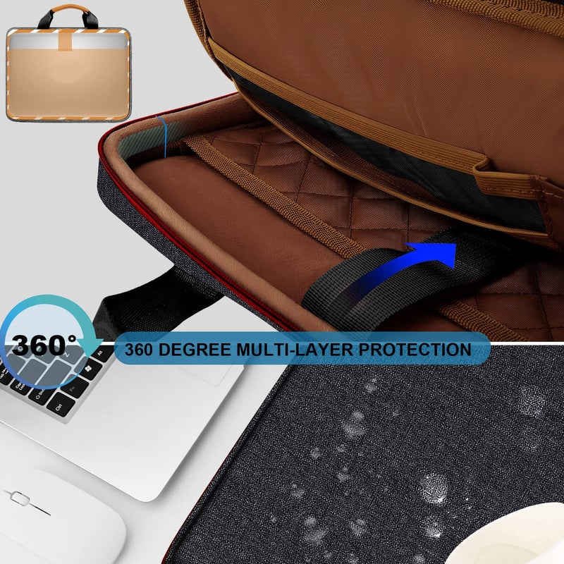 ZINZ Slim & Expandable Laptop Sleeve 15 15.6 16 Inch Case Bag for Popular 15"-16" Notebooks Water-Resistant Handbag Multipurpose Computer Accessories Storage Bag,B01RD01 - Image 3