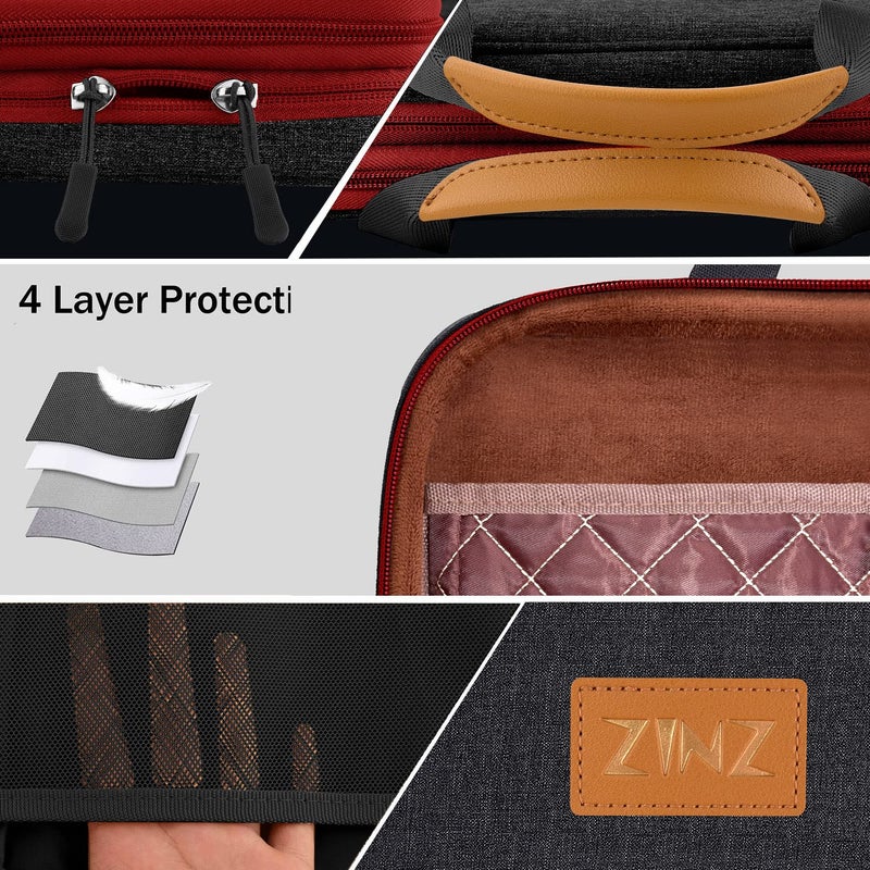 ZINZ Slim & Expandable Laptop Sleeve 15 15.6 16 Inch Case Bag for Popular 15"-16" Notebooks Water-Resistant Handbag Multipurpose Computer Accessories Storage Bag,B01RD01 - Image 5