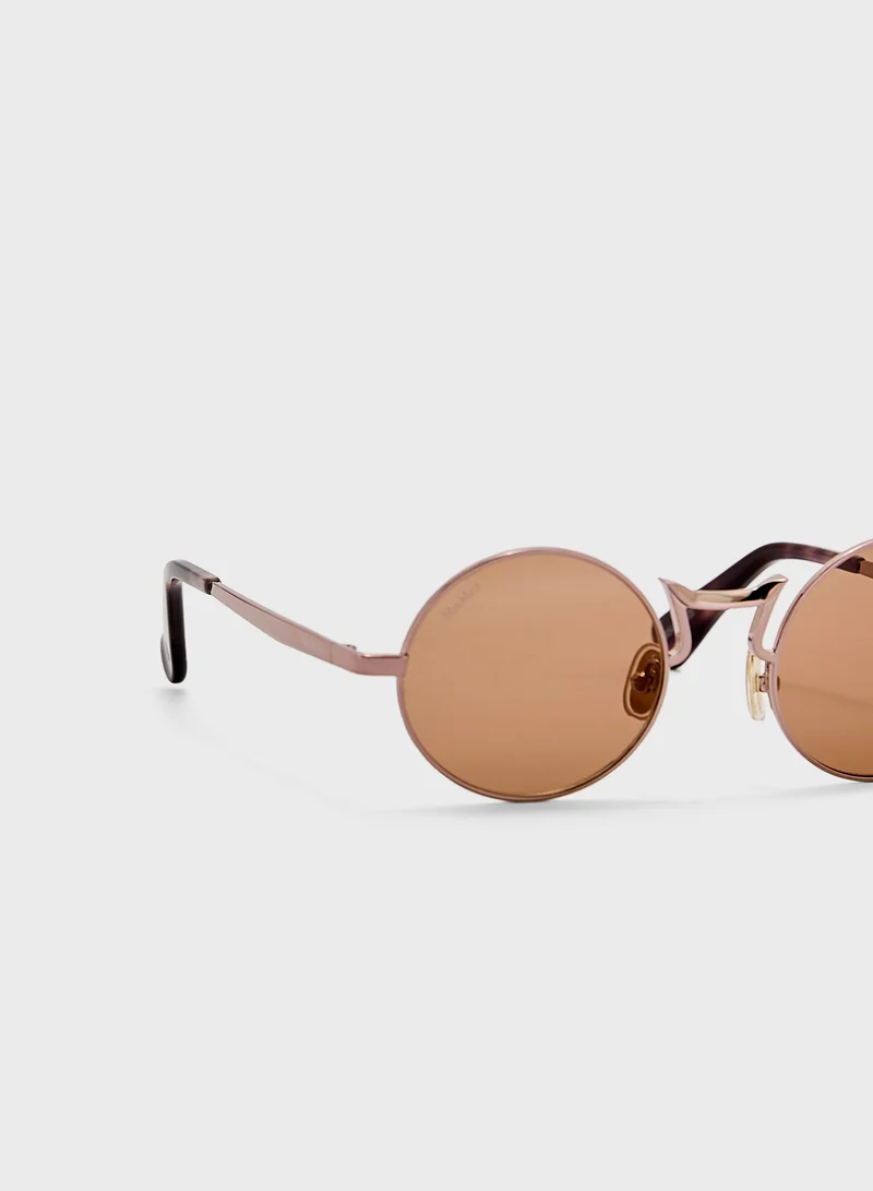 MaxMara Metal Shaped Sunglasses