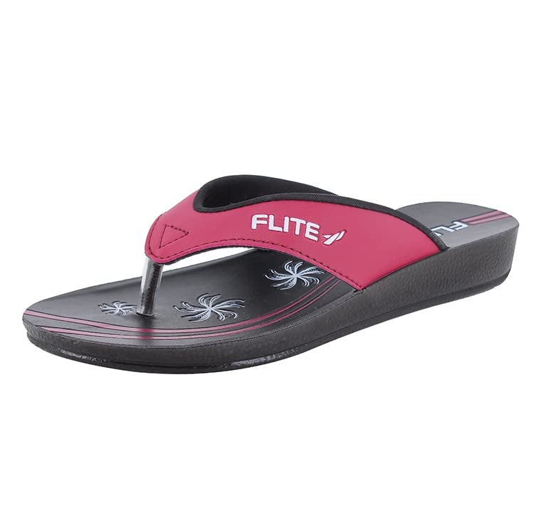 FLITE Women's Slippers PU Slippers (Maroon, numeric_6) - Image 3
