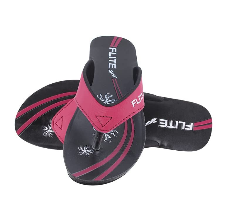 FLITE Women's Slippers PU Slippers (Maroon, numeric_6) - Image 2