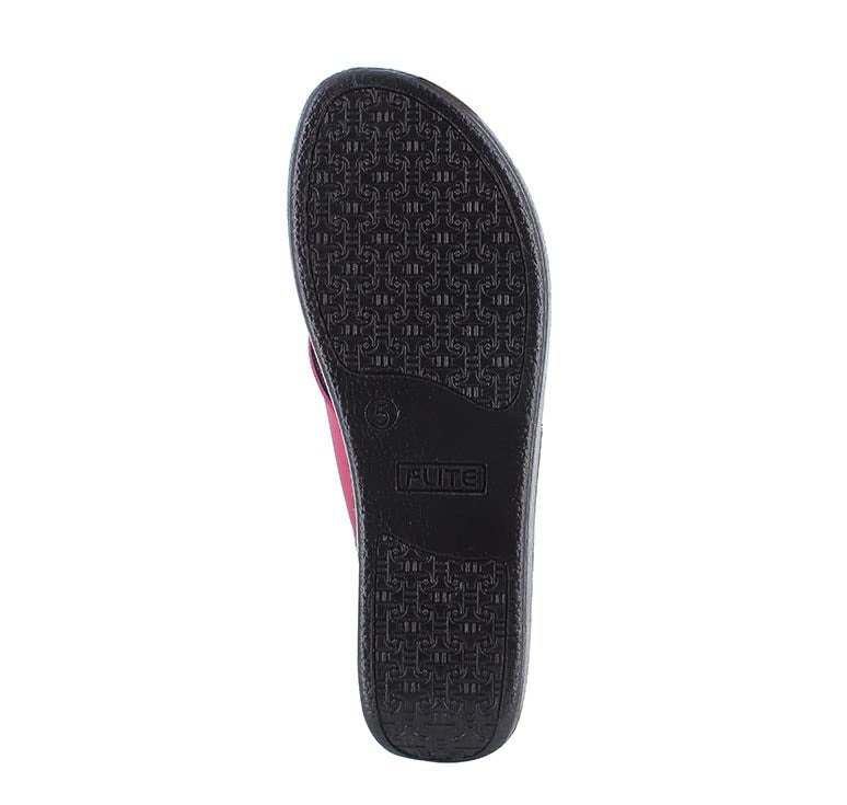 FLITE Women's Slippers PU Slippers (Maroon, numeric_6) - Image 4