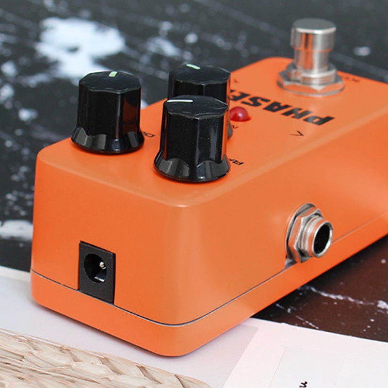 KOKKO Phaser Electric Guitar Effect Pedal: Orange Full Metal Shell - Warm Analog Phase Effect Mini Palm Size With 3 Functional Knobs for Electric Guitar Players - Image 2