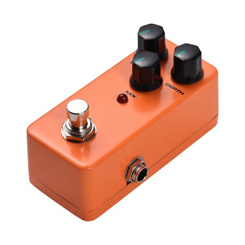 KOKKO Phaser Electric Guitar Effect Pedal: Orange Full Metal Shell - Warm Analog Phase Effect Mini Palm Size With 3 Functional Knobs for Electric Guitar Players - Image 1
