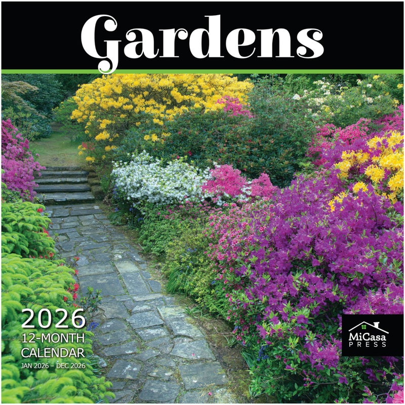 MICASA PRESS Gardens 2026 Wall Calendar 12 Month | 12" x 24" Open | Thick & Sturdy Paper | Giftable | Nature Calendar 2026 - Image 2