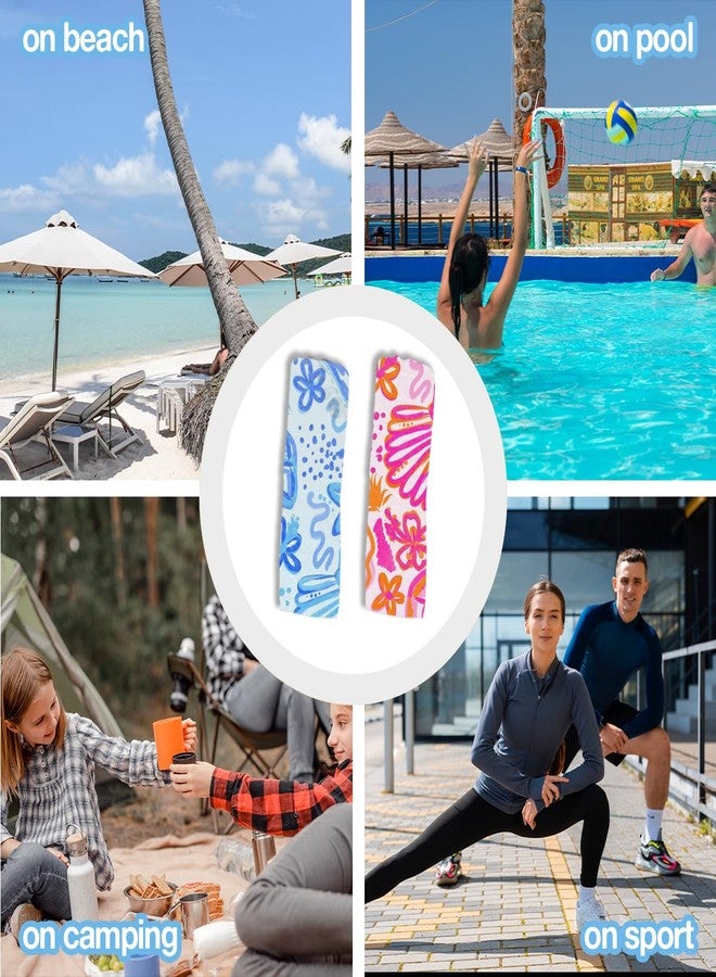 VBCVBGFH 2 Pack Pink Blue Ocean Seashells Starfish Boho Beach Towel Microfiber Lightweight Quick Dry Oversized Swim Towels Beach Accessories Cruise Vacation Necessities for Pool Camping Travel 32x71 inch - Image 5