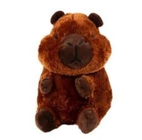 Tinytotem Brown Capybara Soft Toy | Cute Animal Plush Toy for Kids | Ultra-Soft Huggable Stuffed Toy for Boys & Girls | Non-Toxic, Washable, Baby-Safe Plush Doll - Image 2