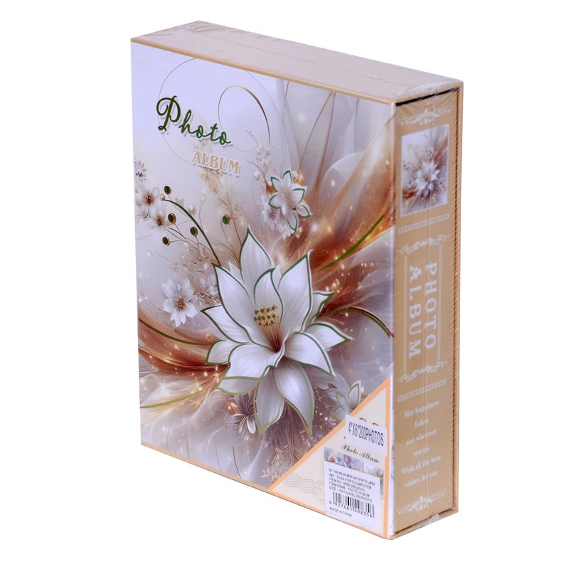 Photo Album for Memories Keepsake Scrapbook (Flower Big-3, 10x15 200 Photo) - Image 2