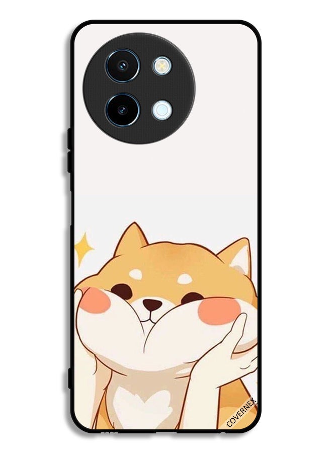 Covernex Vivo Y38 5G Protective Case Cover Cute Cat Clip Art - Image 1