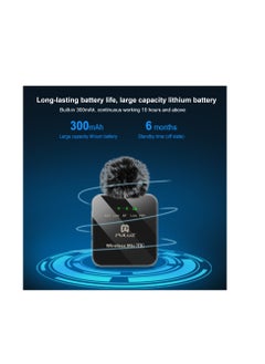 PULUZ PULUZ Wireless Lavalier Microphone for iPhone 14 13 12 11 Xs iPad, 8 Pin Receiver and Dual Microphones  - Image 4