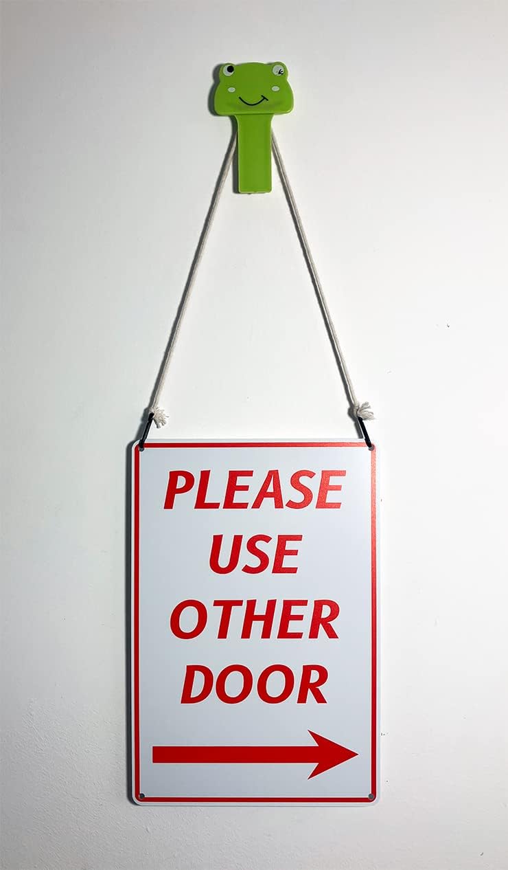Bestylez Please Use Other Door Sign Right Arrow for Outdoor or Indoor Use 12" * 8" (165) - Image 3