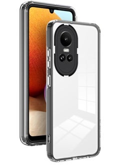 Generic Case for Oppo Reno10 5g and Reno10 Pro 5g 3 in 1 Clear Tpu Color Pc Frame Phone Cover Black  - Image 1