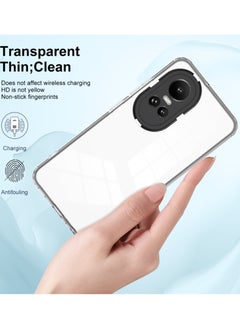 Generic Case for Oppo Reno10 5g and Reno10 Pro 5g 3 in 1 Clear Tpu Color Pc Frame Phone Cover Black  - Image 5