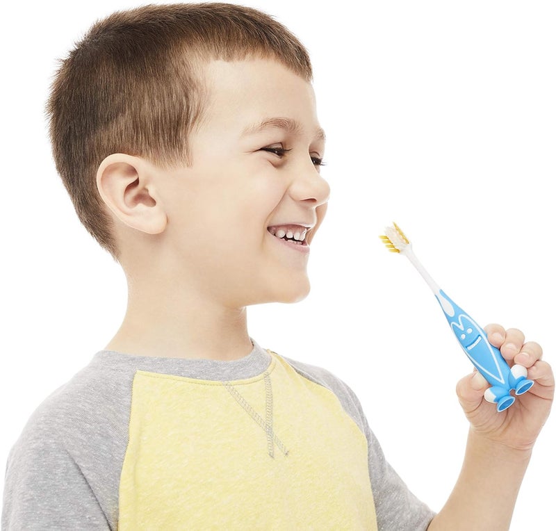 OOAK Kids Toothbrush, Tapered V++Max Bristles, Happy Face 2 Pack - Purple - Image 2