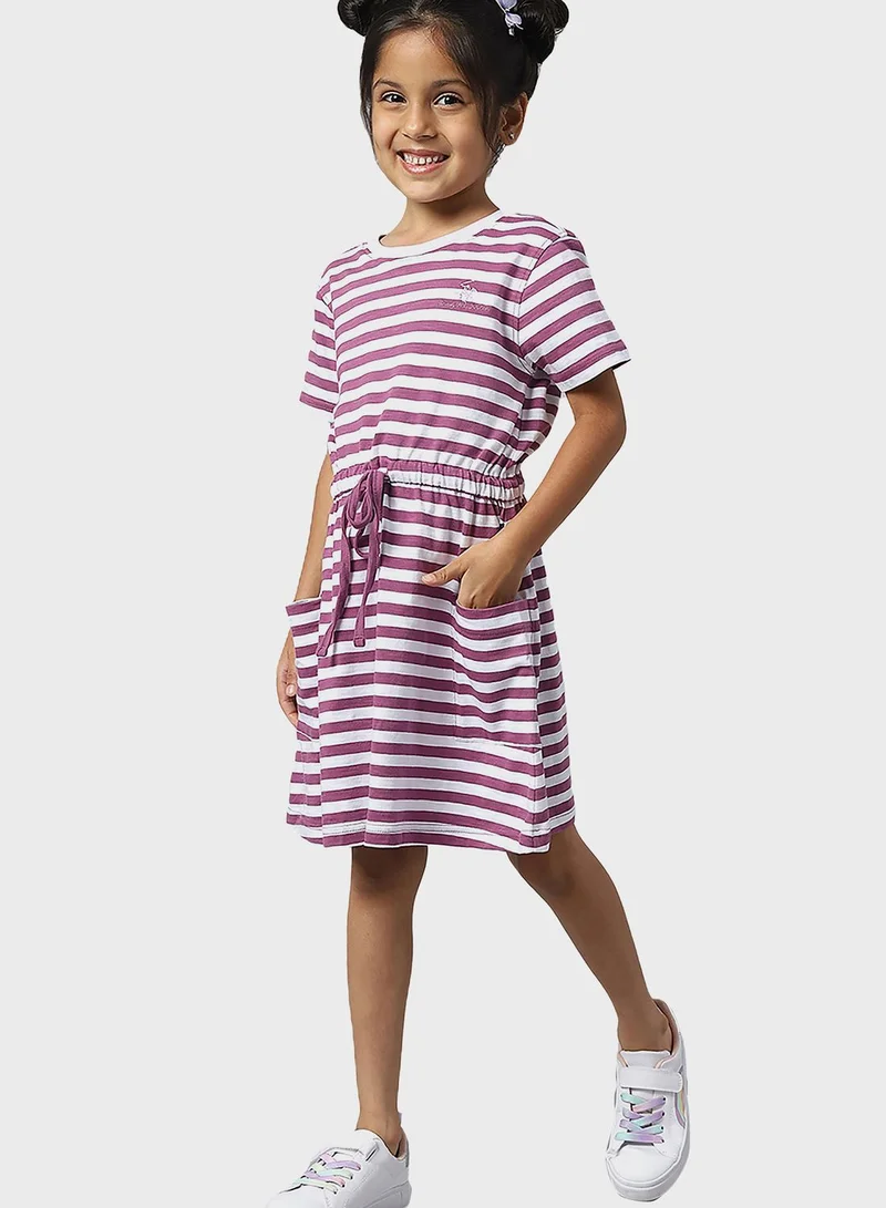 بيفرلي هيلز بولو كلوب Youth Stripe Midi Dress