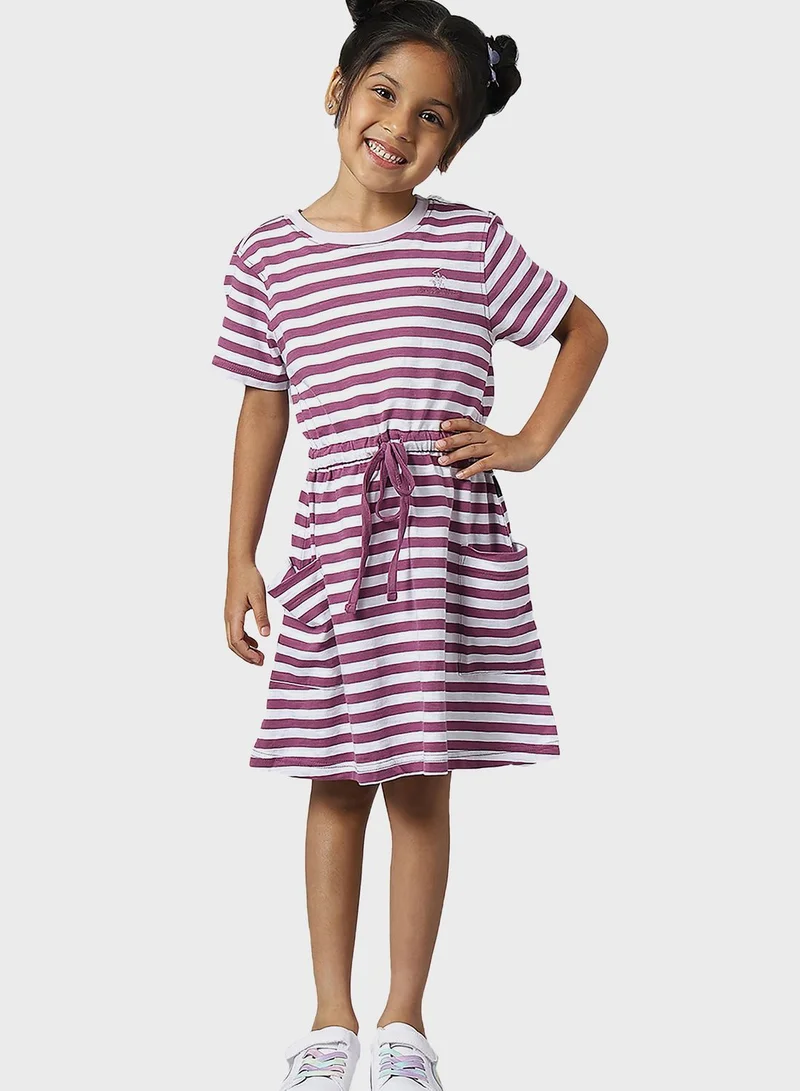 بيفرلي هيلز بولو كلوب Youth Stripe Midi Dress