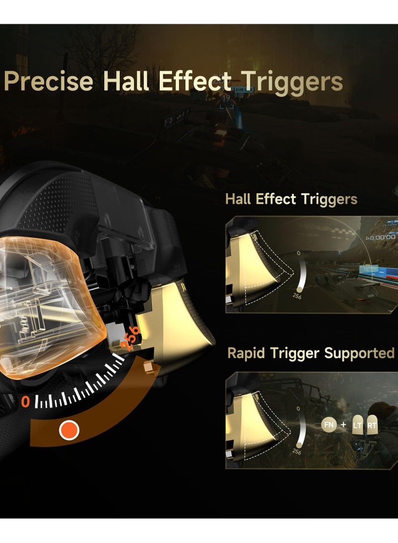 إيزي إس إم إكس وحدة تحكم D05 للكمبيوتر الشخصي - وحدة تحكم بلوتوث لاسلكية مُحسّنة مع تأثير هول/قاعدة شحن/إضاءة RGB - بدون انجراف عصا، بدون منطقة ميتة - تعمل مع أجهزة الكمبيوتر التي تعمل بنظام Windows وAndroid وSteam وSwitch - Image 3