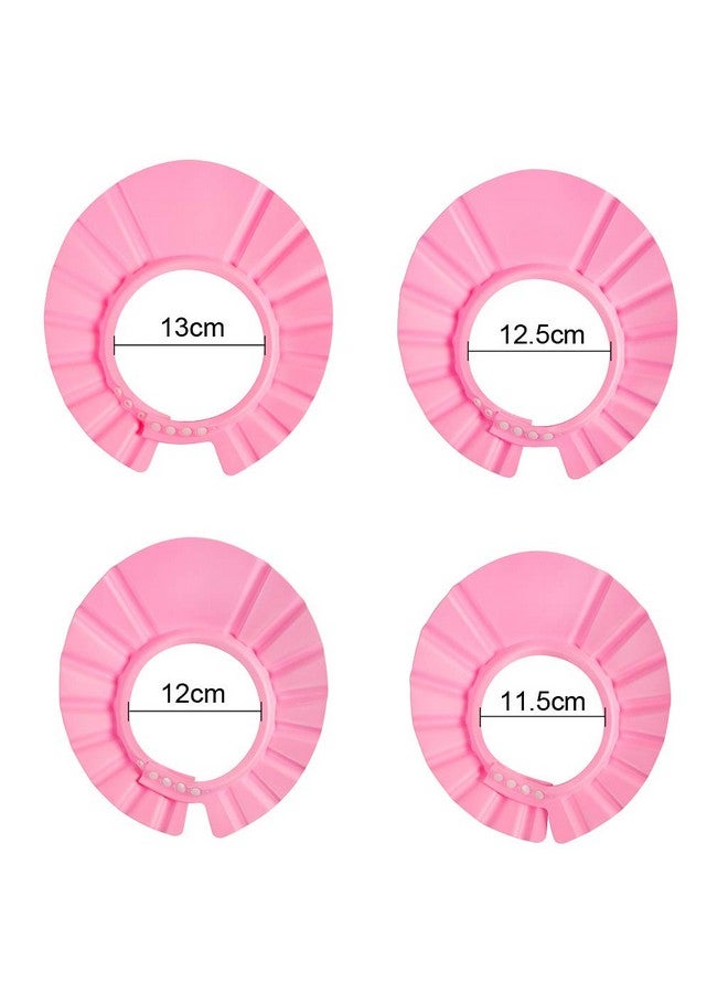 EWINEVER Ewin(R) 4Pcs Soft Adjustable Baby Kids Children Shampoo Bath Bathing Shower Cap Hat Wash Hair Shield Hat - Image 3