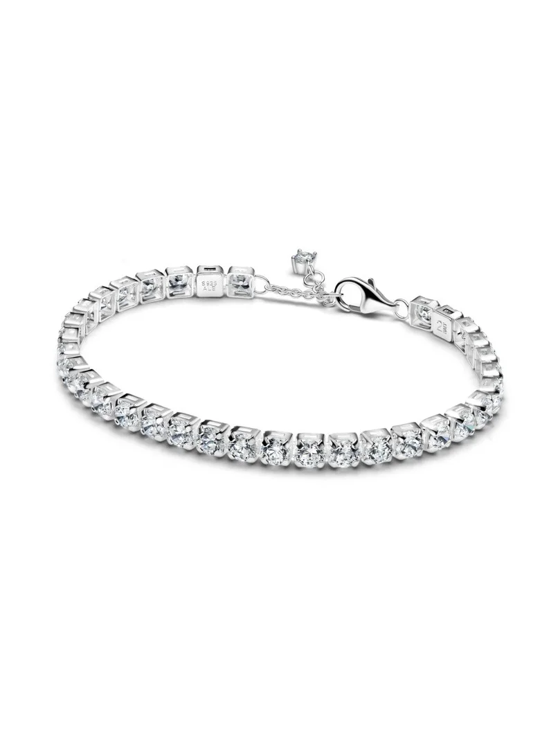 باندورا Sparkling Bold Tennis Bracelet