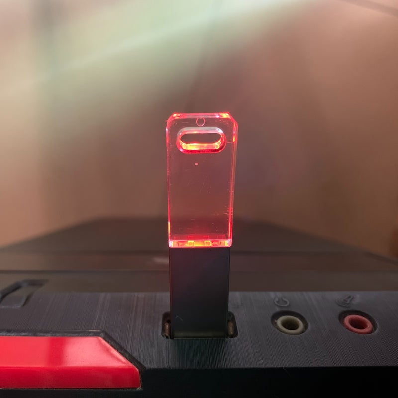 64GB White LED Light USB Flash Drive High Speed Memory Stick for Data Photo Video Music Storage Computer Laptop Speaker External Storage Business Birthday Gift - Image 1
