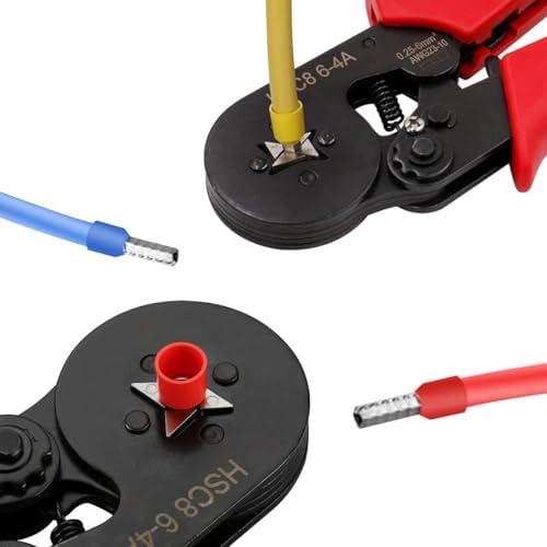 Inditrust HSC8 6-4A AWG23-10 Wire Stripper Self Adjusting Crimping Plier Ratcheting Ferrule Crimper Tool - Image 5