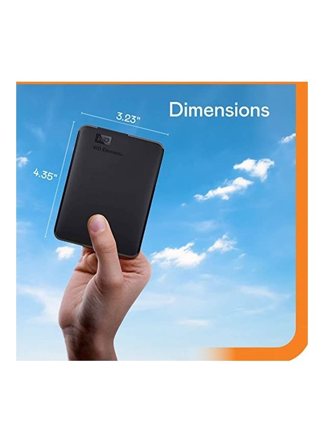 WD 1.5TB Elements Portable External Hard Drive - USB 3.0,USB Type C, for Desktop, Laptop,  Mac WDBU6Y0015BBK-WESN 1.5 TB - Image 2