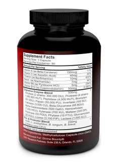 Divine Bounty Digestive Enzymes with Probiotics & Prebiotics - Digestive Enzyme Supplements w Lipase, Amylase, Bromelain For Digestion, Bloating, Gas, and IBS For Men and Women - 90 Vegetarian Capsules  - Image 2