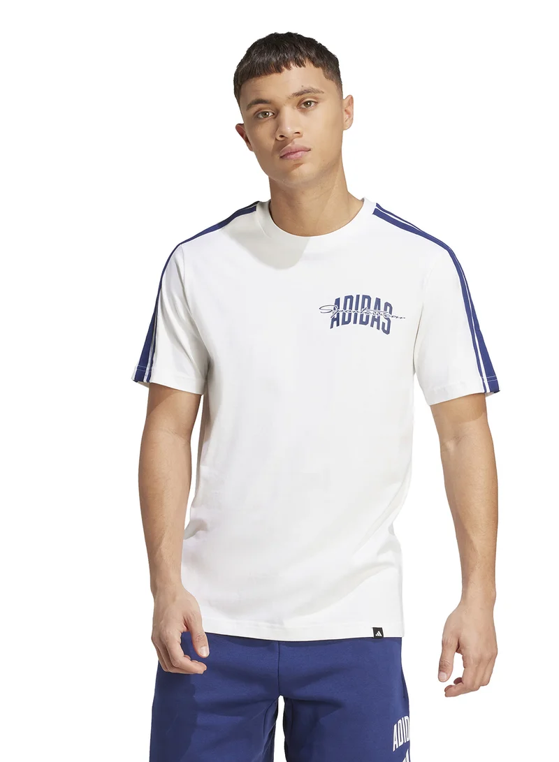 adidas Collegiate Script Graphic T-Shirt