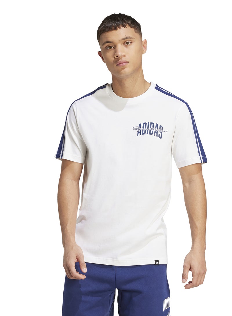 adidas تيشيرت برسومات جامعية - Image 1