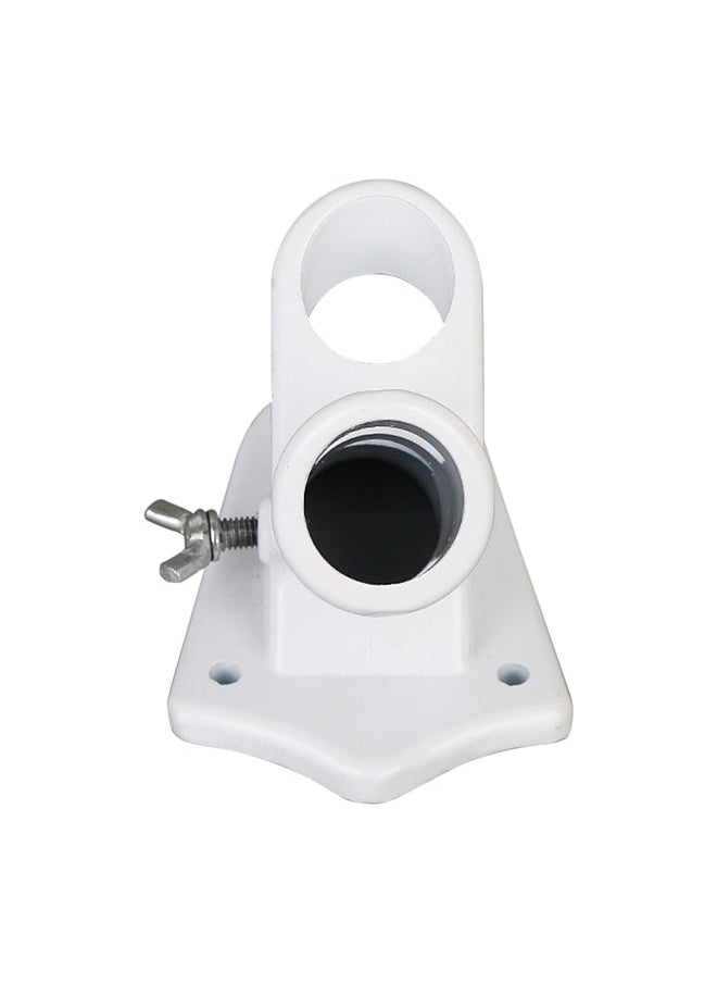 Generic - 45°Adjustable Wall Flag Pole Base 2 Position Flag Pole Mounting Bracket with Hardwares 1'' Inner Diameter Aluminum Flag Holder Bracket - Image 1