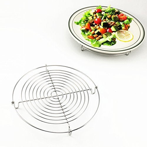 i Kito Wire Steamer Kettle Rack Holder Fit For All Pots Pans Up To 4L Cookware Easy Cooking Steaming Vegetables Foods SmallDia 5inch